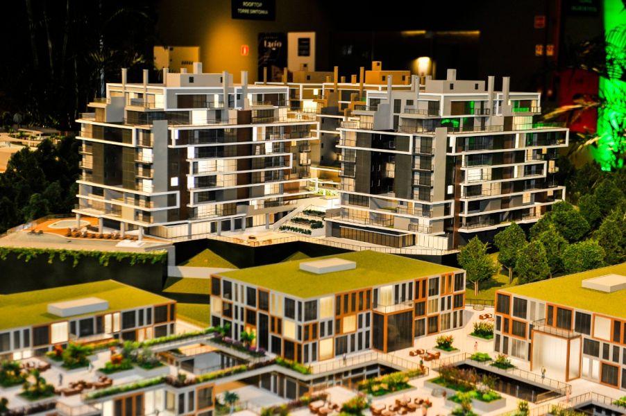 Maquete do Reserva Barigui, empreendimento da Avantti com lançamento previsto para 2022 (Foto: Erlei Shade)